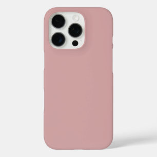 Modern dusty rose pink Plain Solid Colour Case-Mat iPhone 16 Pro Case