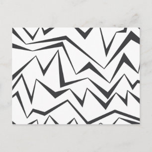 Modern, dynamic, simple, bold abstract graphic art postcard