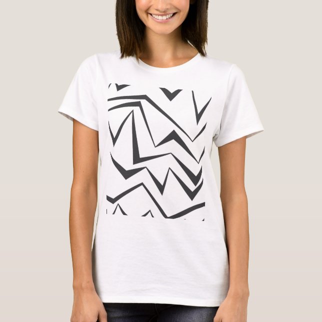 Modern, dynamic, simple, bold abstract graphic art T-Shirt (Front)