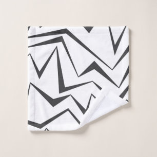 Modern, dynamic, simple, bold abstract graphic art wash cloth