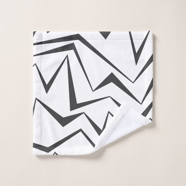 Modern, dynamic, simple, bold abstract graphic art wash cloth (Wash Cloth)
