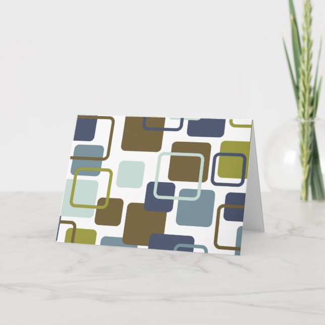 Modern Eames Rectangles 1 Card (Front)