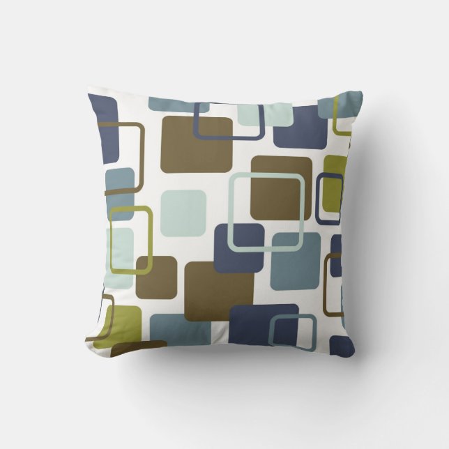 Modern Eames Rectangles 1 Cushion (Front)