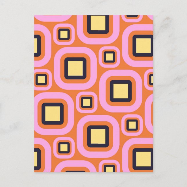 Modern Eames Rectangles 23 Postcard (Front)