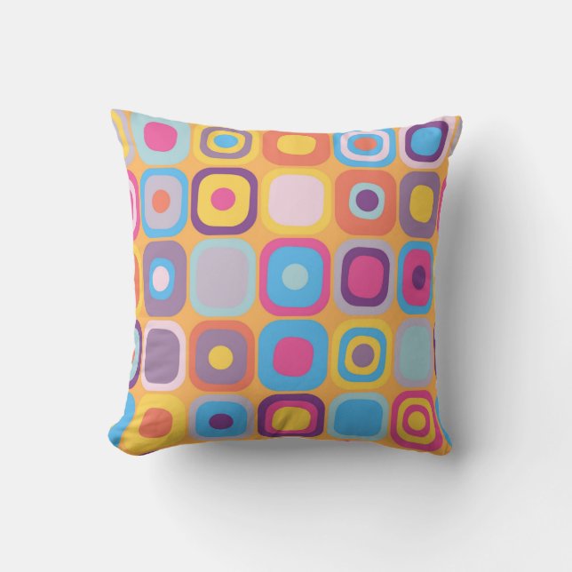 Modern Eames Rectangles 31 Cushion (Front)