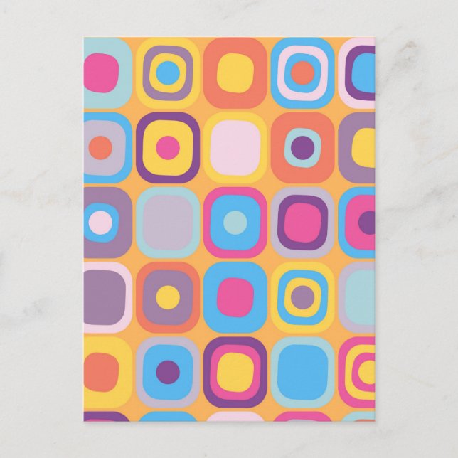 Modern Eames Rectangles 31 Postcard (Front)