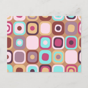Modern Eames Rectangles 34 Postcard