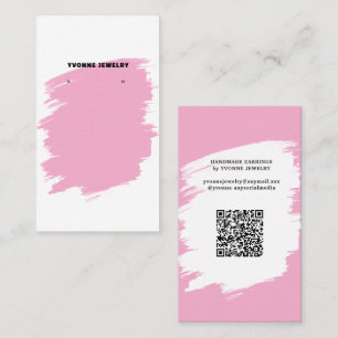 Modern Earring Display Business Card