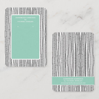 Modern Earring Display  Business Card