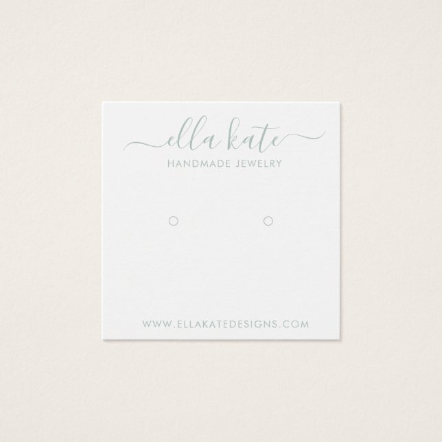 Modern Earring Display Card (Front)