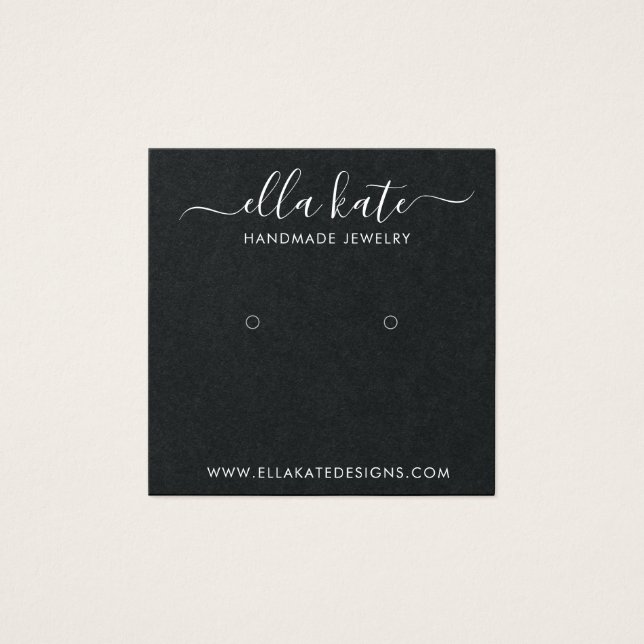 Modern Earring Display Card (Front)