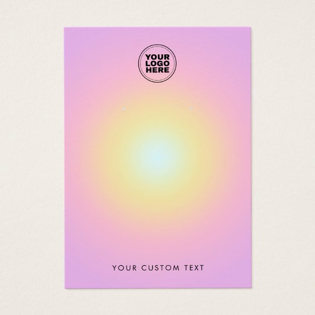 Modern Earring Display Card (Front)