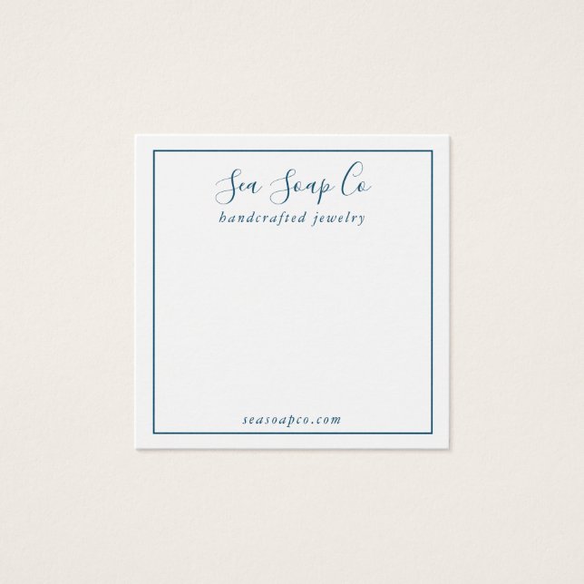 Modern Earring Display Card (Front)