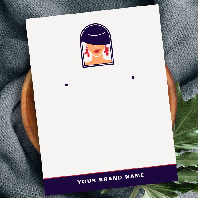 Modern Earring Holder Jewellery Designer Cards (Creator Uploaded)