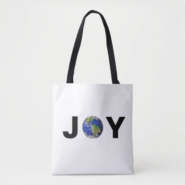Modern earth joy tote bag (Front)