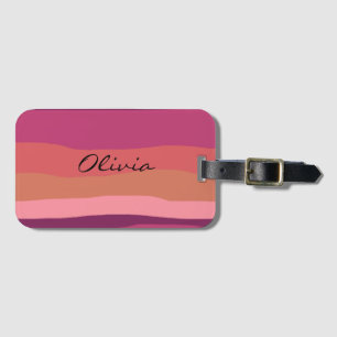 Modern Earth Tone Desert Luggage Tag