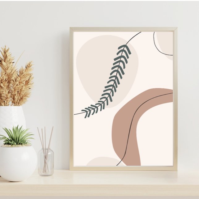 Modern Earth Tones Contemporary Art Poster (Creator Uploaded)