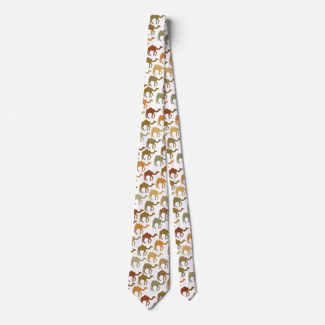 Modern Earthy Camel Pattern  Tie (Front)