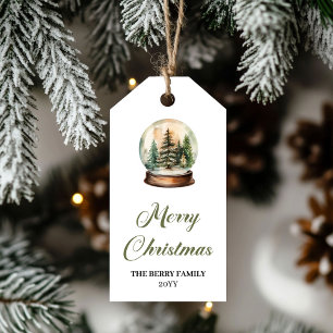 Modern Earthy Colors Christmas Ball Digital Label