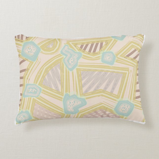 Modern Earthy Geometric Pillow (Front)