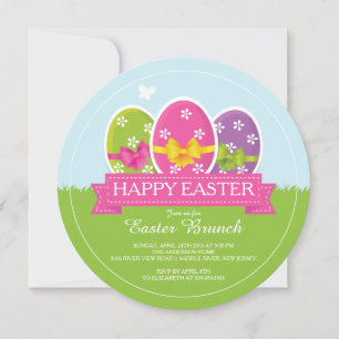 Modern Easter Brunch Dinner Party Invitation