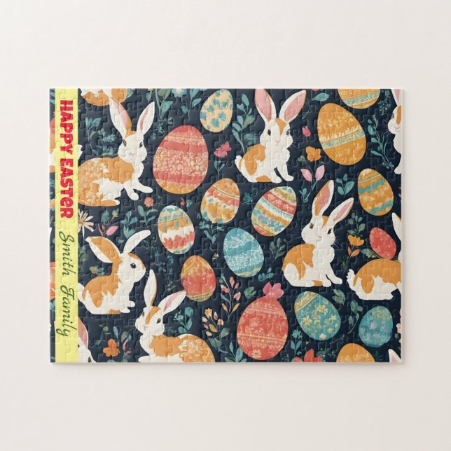 Modern Easter Bunny Collection Jigsaw Puzzle (Horizontal)
