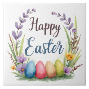 Modern Easter Eggs Beautiful Collection Ceramic Tile