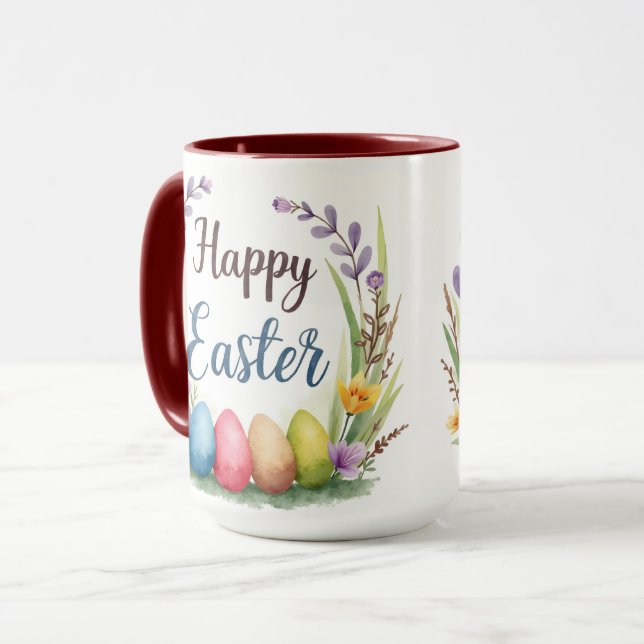 Modern Easter Eggs Beautiful Collection Mug (Front Left)