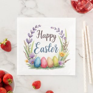 Modern Easter Eggs Beautiful Collection Napkin