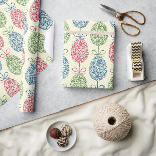 Modern Easter Eggs Wrapping Paper