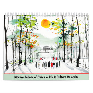 Modern Echoes of China – Ink & Culture Calendar