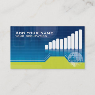 Modern economic or financial business card