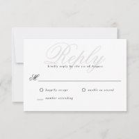 Modern Edge Elegant Minimal Monogram Wedding