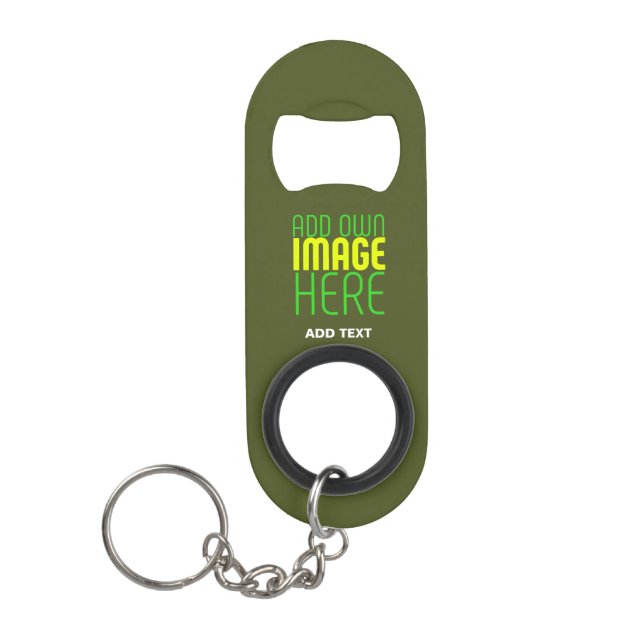 MODERN EDITABLE ARMY GREEN IMAGE TEXT TEMPLATE (Front)