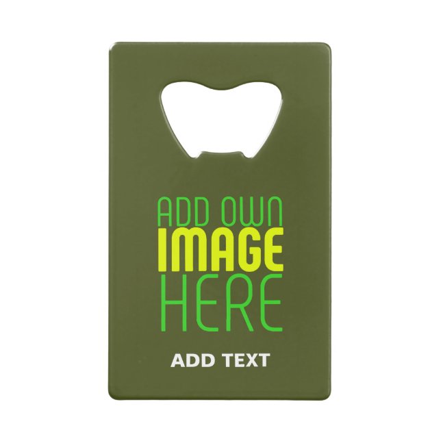 MODERN EDITABLE ARMY GREEN IMAGE TEXT TEMPLATE (Front)