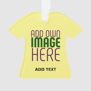 MODERN EDITABLE BRIGHT YELLOW IMAGE TEXT TEMPLATE ORNAMENT