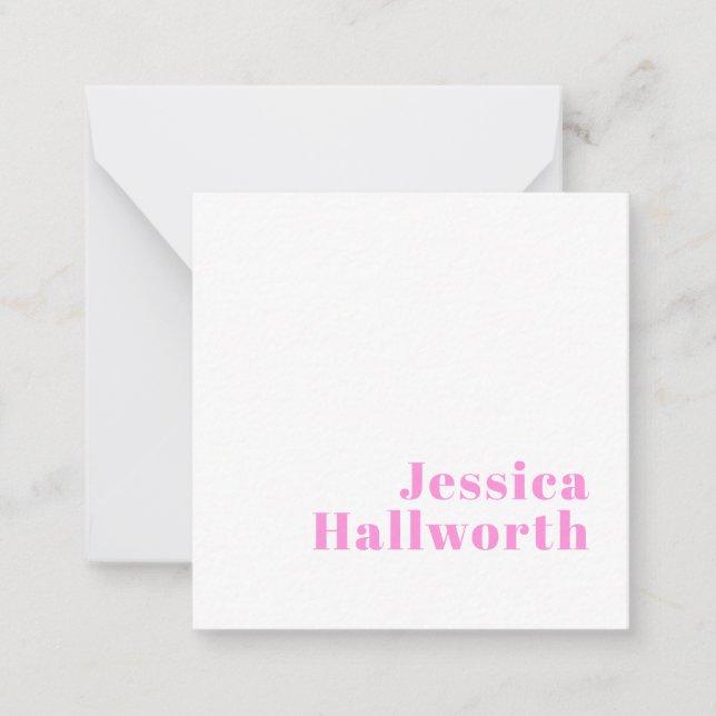 Modern Editable Business Name or First & Last Name Card (Front)