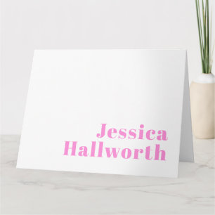 Modern Editable Business Name or First & Last Name Card