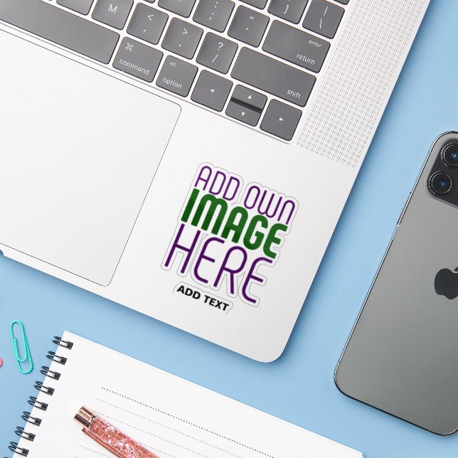 MODERN EDITABLE CLEAR IMAGE TEXT TEMPLATE LAPTOP (Laptop w/ iPhone)