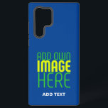 MODERN EDITABLE COBALT BLUE IMAGE TEXT TEMPLATE SAMSUNG GALAXY CASE<br><div class="desc">THIS IS A DESIGN FITTING FOR CUSTOMERS.YOU CAN CHANGE, RESIZE OR ADD LOGO, PHOTO, TEXT AND COLOURS THE WAY YOU WANT.THANK YOU.</div>