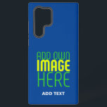MODERN EDITABLE COBALT BLUE IMAGE TEXT TEMPLATE SAMSUNG GALAXY CASE<br><div class="desc">THIS IS A DESIGN FITTING FOR CUSTOMERS.YOU CAN CHANGE, RESIZE OR ADD LOGO, PHOTO, TEXT AND COLOURS THE WAY YOU WANT.THANK YOU.</div>