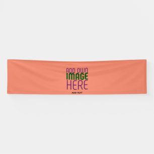 MODERN EDITABLE CORAL ORANGE IMAGE TEXT TEMPLATE BANNER