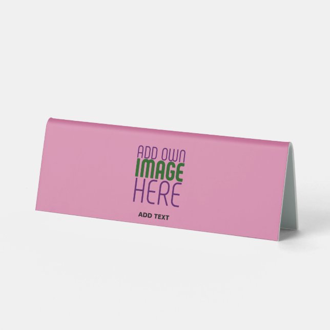 MODERN EDITABLE CUTE HOT PINK IMAGE TEXT TEMPLATE (Front)