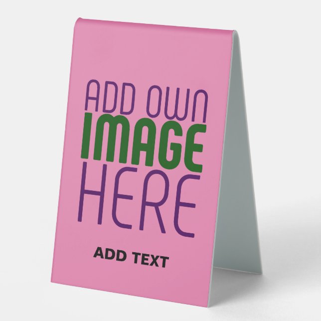MODERN EDITABLE CUTE HOT PINK IMAGE TEXT TEMPLATE (Front)