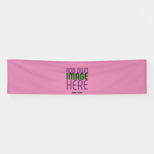 MODERN EDITABLE CUTE HOT PINK IMAGE TEXT TEMPLATE BANNER