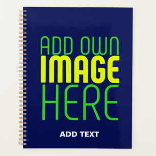 MODERN EDITABLE CUTE NAVY BLUE IMAGE TEXT TEMPLATE PLANNER
