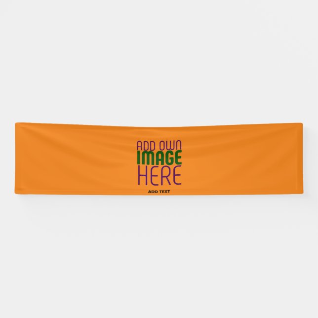 MODERN EDITABLE DARK ORANGE IMAGE TEXT TEMPLATE BANNER (Horizontal)