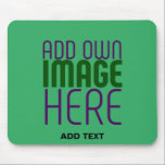 MODERN EDITABLE EMERALD GREEN IMAGE TEXT TEMPLATE MOUSE PAD<br><div class="desc">THIS IS A DESIGN FITTING FOR CUSTOMERS.YOU CAN CHANGE, RESIZE OR ADD LOGO, PHOTO, TEXT AND COLOURS THE WAY YOU WANT.THANK YOU.</div>