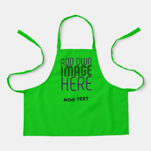 MODERN EDITABLE LIME GREEN IMAGE TEXT TEMPLATE APRON