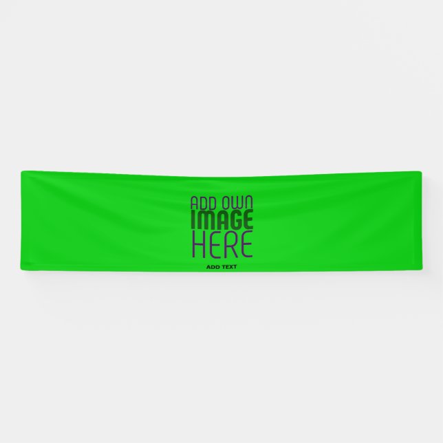 MODERN EDITABLE LIME GREEN IMAGE TEXT TEMPLATE BANNER (Horizontal)
